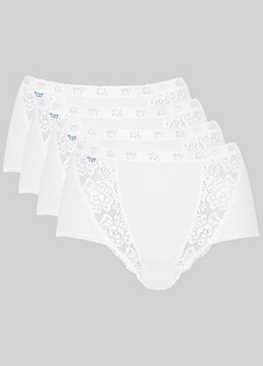 Sloggi Pack of 4 Chic Lace Midi Briefs