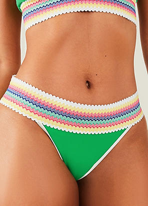 Panache Swim Gingham Midi Briefs