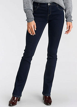 Arizona Contrast Seams Bootcut Jeans