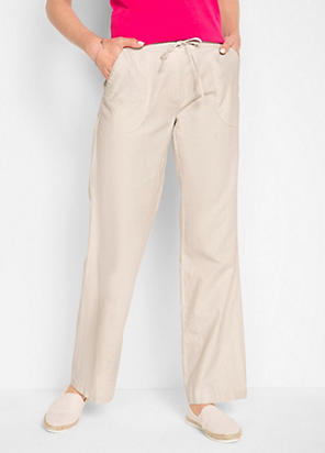 Freemans White Linen Trousers