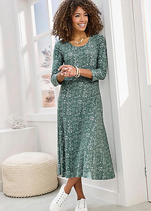 AX Paris Multi Abstract Print Strappy Midi Dress | Grattan