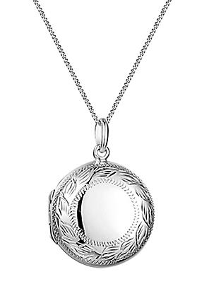 For You Collection Sterling Silver Sun & Heart Locket Pendant