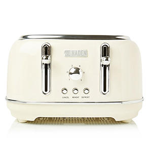 Russell Hobbs Honeycomb 4 Slice White Plastic Toaster - 26070