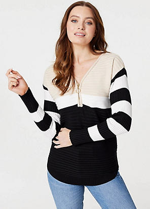 bonprix Longline Colour Block Jumper