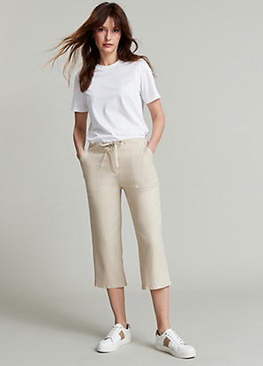 Comfort Fit Cropped Trousers by Kaleidoscope