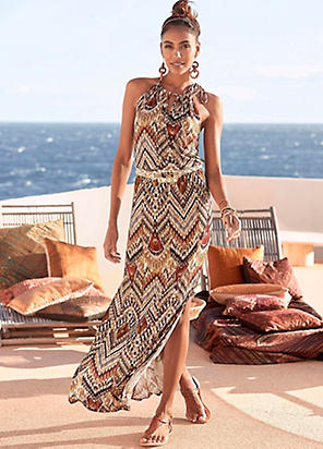 LASCANA V-Neck Summer Beach Dress