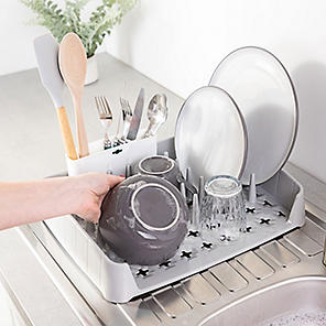 Minky twin tier discount extending dish rack