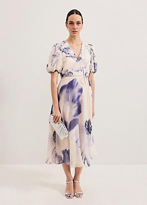Phase Eight Gracie Sunray Pleated Midi Dress | Grattan