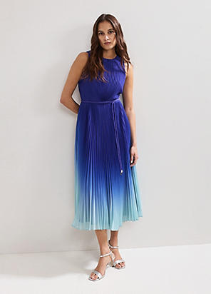 Phase Eight Kathleen Floral Pleated Midi Dress | Grattan