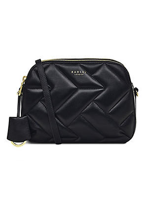 Radley Dukes Place Leather Medium Ziptop Crossbody Bag - Black