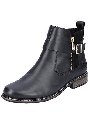 Rieker black ankle boots on sale