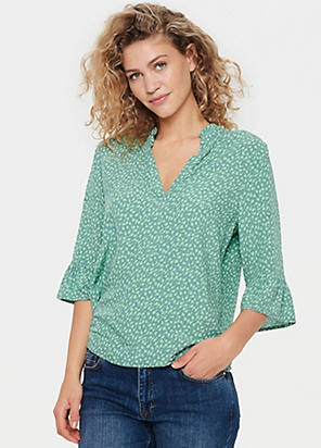 LASCANA Floral Chiffon Blouse