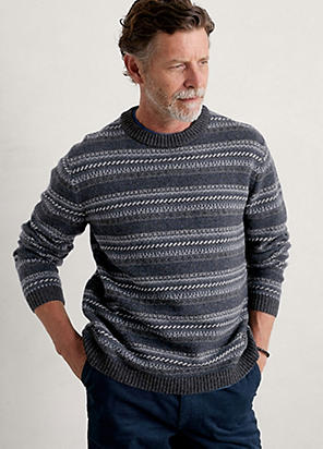 Cotton Traders Fair Isle Turtleneck Jumper