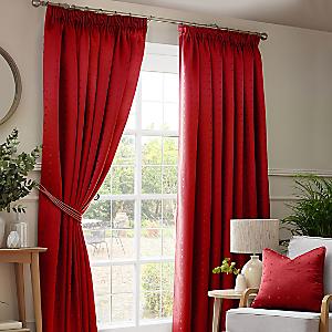 Montreal Soft Velour Lined Pencil Pleat Curtains (9 colours