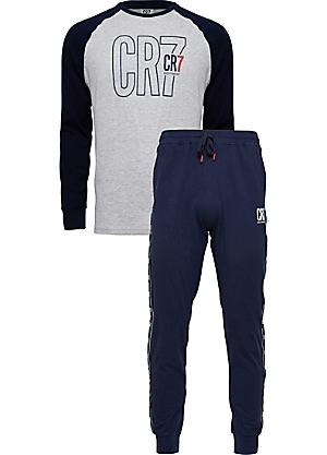 CR7 Men's Cotton Loungewear Top and Pant Set