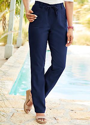 Pull-On Stretch Twill Trousers at Cotton Traders
