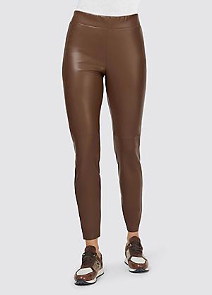 Laja Leather Slim Fit Leggings by Cream