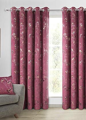 Home Curtains Montreal Thermal Velour Lined Pencil Pleat Door