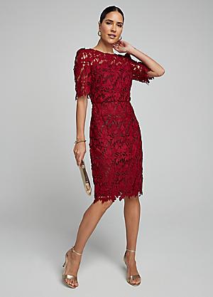 burgundy shift dresses Chic Contrast Wine Red Faux Suede & Leather Sleeveless Shift Dress
