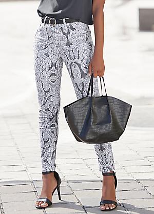 Patterned jeggings best sale