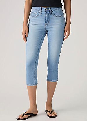 Pantalon Capri Femme 7 FOR ALL MANKIND - Jean Cropped Denim Taille 24, Longueur 20, Occasion Très Bon état