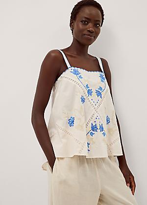 トップス BEEDEN PRINT BACK OPEN CAMISOLE トップス BEEDEN PRINT