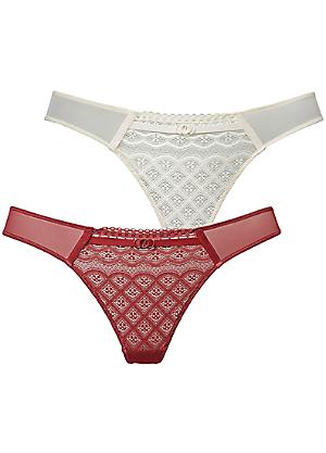 Petite Fleur Pack of 2 Tummy Tone Forming Briefs