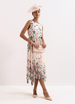 green emerald velvet dress Phase Eight Blue Green Ombre High Neck Midi Dress UK 12 -Tags On main image 1