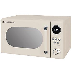 Russell Hobbs Microwave 20 Litre 800W Stylevia Digital Cream