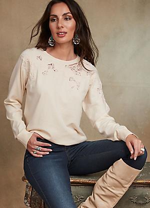 Jumper with clearance blouse insert