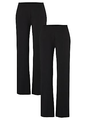 2 Pack Essential Leggings at Cotton Traders