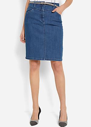 Jupe Crayon En Jean Buffalo - Taille 31 - Taille Haute - Midi - Neuf Avec étiquettes