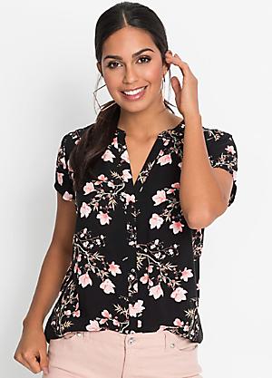 Paris Longline Blouse with Bow Detail in Rose