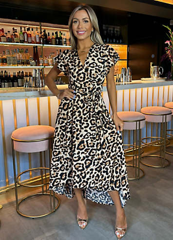 knee length dresses for ladies Short Sleeve Belted Midi Dress | Dresses & Jumpsuits