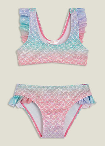 Accessorize Girls Mermaid Bikini Set