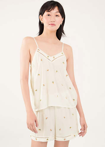 Accessorize Lemon and Oranges Vest Pyjama Set Grattan