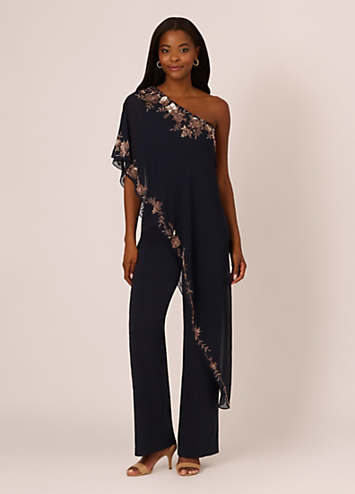 Adrianna-Papell-One-Shoulder-