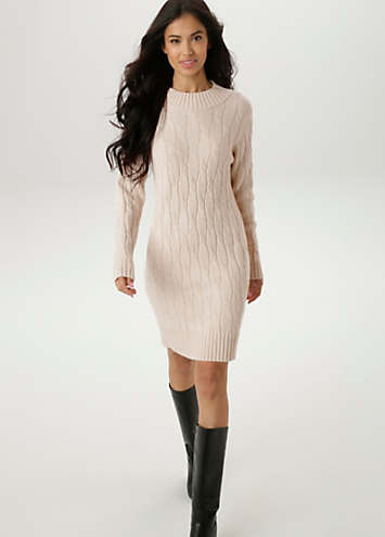 Knee Length Sweater Jumper Dress Aniston Knitted Jumper Dress Grattan