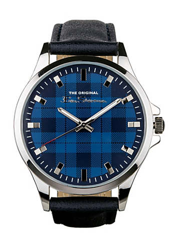 Ben Sherman Blue Strap with Blue Check Dial | Grattan