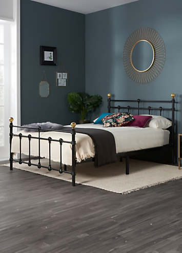 Callie all in one deals queen metal bed