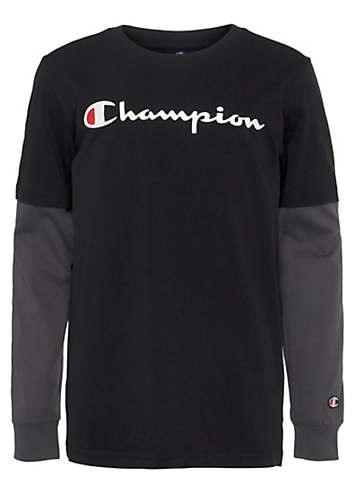 long sleeve champion shirt white