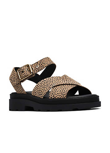 Clarks Animal Print Orinoco3 Cross Sandals | Grattan