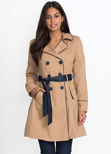 calvin klein double breasted trench coat