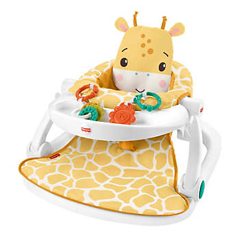 Fisher-Price Sit Me Up Baby Floor Seat- Tray Giraffe | Grattan