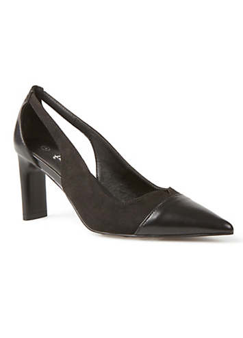 Black cut hot sale out court shoes