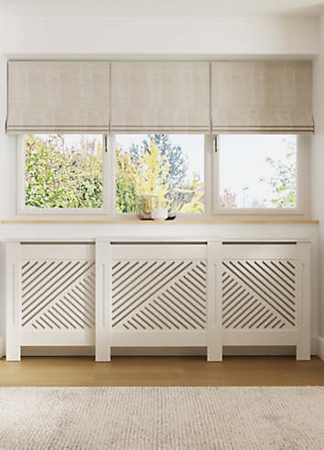 GFW Kobe Chevron Adjustable Radiator Cover | Grattan