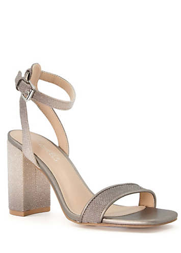 Pewter block heel sandals hotsell