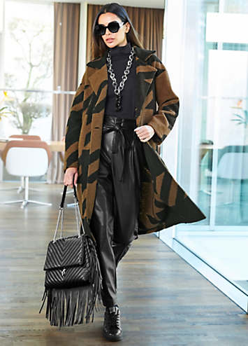 Heine Graphic Pattern Coatigan | Grattan