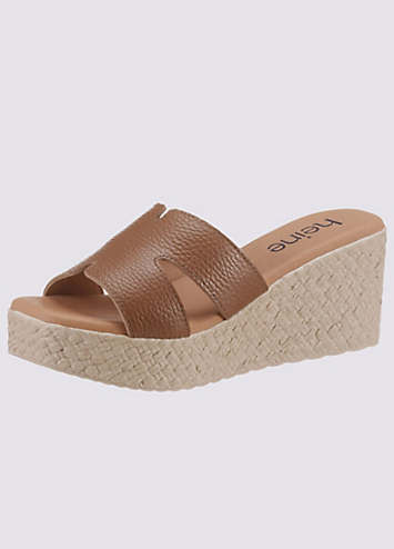 Heine Wedge Heel Mules Grattan