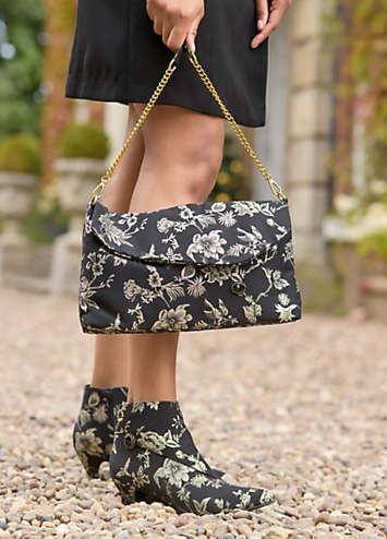 ぷりん様Louren flower jacquard clutch bag Joe-Browns-Floral-Jacquard-